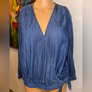 Madewell‎ Jean Shirt with Waist Tie, Size M